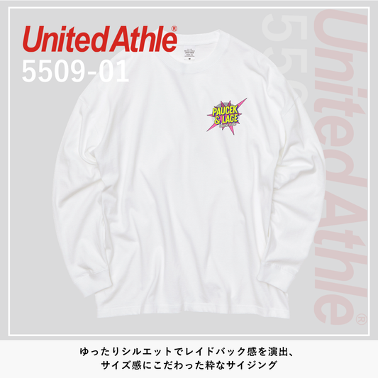 5.6オンス ビッグシルエット ロングスリーブ Tシャツ（1.8インチリブ）